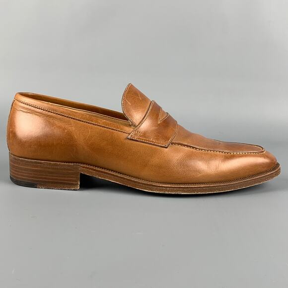 GRAVATI for WILKES BASHFORD Size 8 Tan Leather Slip On Loafers - Picture 1 of 8